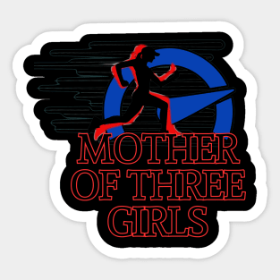 mother of three girls Sticker